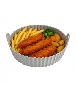 Noveen Colorovo Silikoninis ieliktņa gruzdintuvēm SI 406 18 x 6 cm pelēks apaļš
