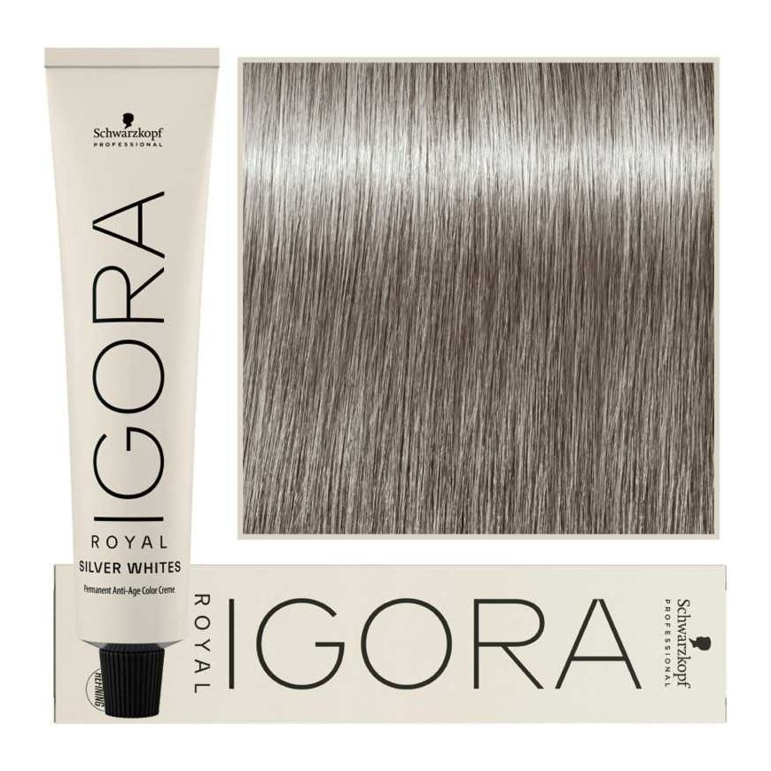 Schwarzkopf Professional Igora Sidabrinis Whites tonizējošā matu krāsa 60ml - Sidabrinis | Sidabrinė
