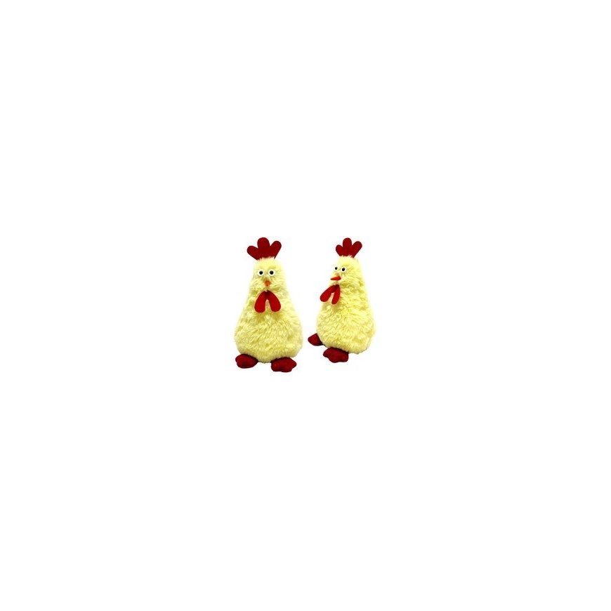 Saska Garden Decoration Spring Ornament Sitting Chicken Saska Gift and Decor 18cm