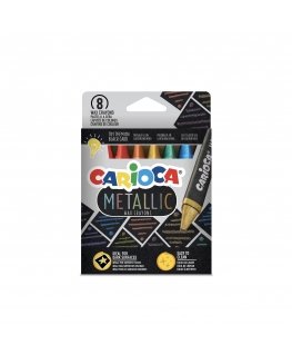 Carioca Metallic Maxi Wax 8 vnt