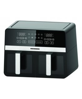 Heinner HAF-K10DB24BK gruzdintuvė Dvigubas 9,5 L Autonominės 2400 W Karšto oro gruzdintuvė Juoda