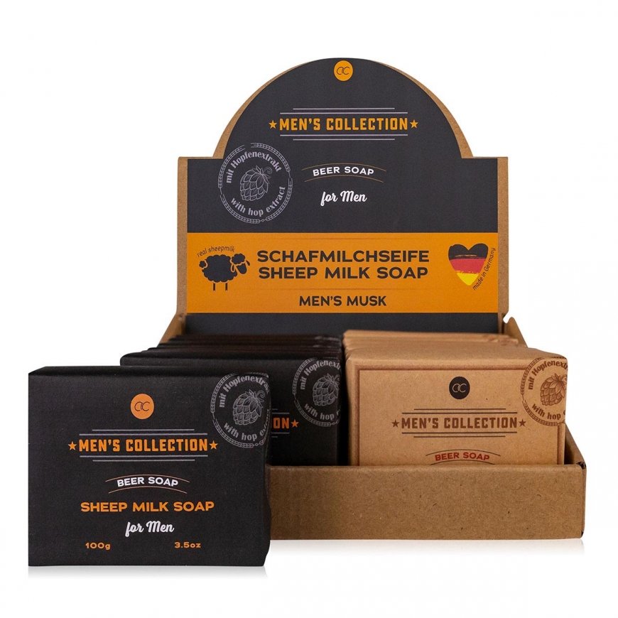 Accentra 100 g lambapiimaseep MEN'S COLLECTION käsitsi valmistatud humalaekstraktiga – 2