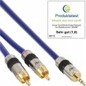 Kabel PremiumCord Jack 3,5 mm - RCA (Cinch) x2 1,5 m musta (kjackcinB2) Kabel PremiumCord Jack 3,5 mm - RCA (Cinch) x2 1,5 m musta (kjackcinB2)