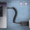Axagon Data and charging USB 2.0 cable 1.1 m long. PD 60W, 3A. Black twisted. USB кабель 1,1 m USB C Axagon Data and charging USB 2.0 cable 1.1 m long. PD 60W, 3A. Black twisted. USB кабель 1,1 m USB C