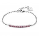 Brilio Silver Charming gold plated bracelet with cubic zirconia BRC254Y