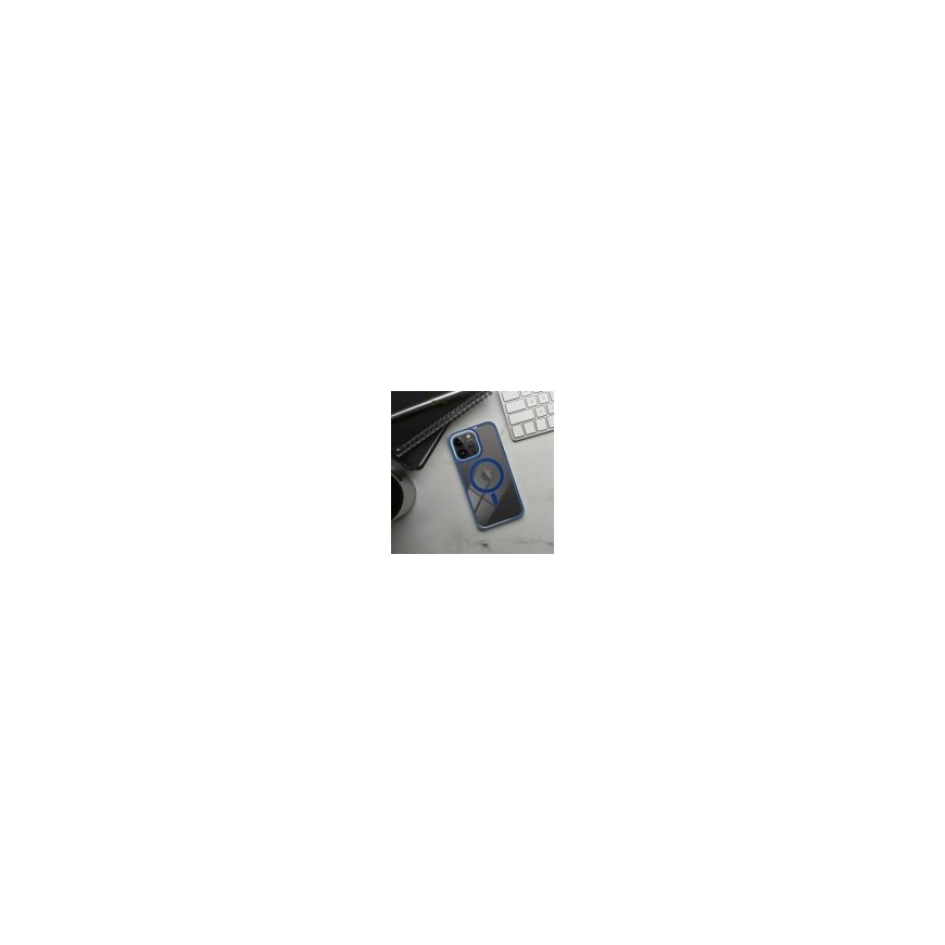 Чехол Oem VARIETE MAG COVER, совместимый с MagSafe, предназначен для Samsung Galaxy S25 синего цвета. – 2