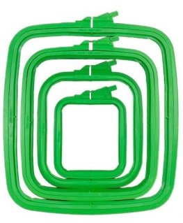 Nurge Pazarlama Nurge квадратные (прямоугольные) пластиковые обручі 19,5 * 22 см (зеленые) 170-13GREEN