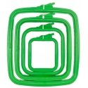 Nurge Marketing Nurge square (rectangular) plastic hoops 19.5 * 22 cm (green) 170-13GREEN