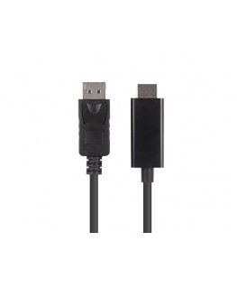 Lanberg CA-DPHD-11CC-0010-BK kaapelin sukupuolenvaihtaja DisplayPort HDMI musta