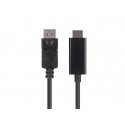 Lanberg CA-DPHD-11CC-0010-BK cable gender changer DisplayPort HDMI Black Lanberg CA-DPHD-11CC-0010-BK cable gender changer DisplayPort HDMI Black