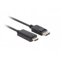 Lanberg CA-DPHD-11CC-0010-BK kaapelin sukupuolenvaihtaja DisplayPort HDMI musta Lanberg CA-DPHD-11CC-0010-BK kaapelin sukupuolenvaihtaja DisplayPort HDMI musta