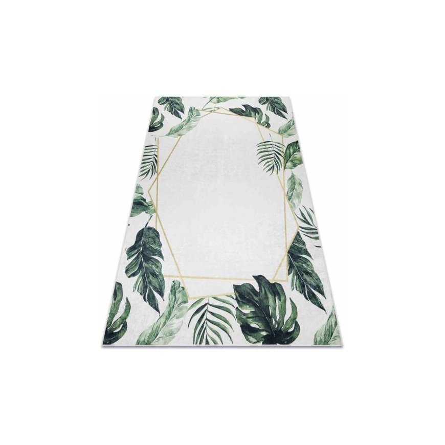 Tropical Tropu paklājs ARLEN LEAVES2 baltā