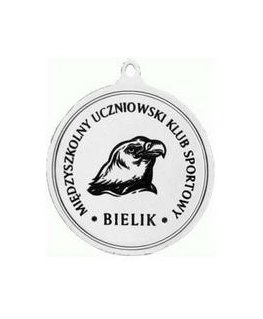 Tryumf Universal Silver Medal with Place Emblem 50 mm - Steel Medal with Laser Engraving - RMI