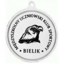 Tryumf Universal Silver Medal with Place Emblem 50 mm - Steel Medal with Laser Engraving - RMI