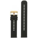Pacific U27 rubber watch strap - black/gold - 18mm Pacific U27 rubber watch strap - black/gold - 18mm