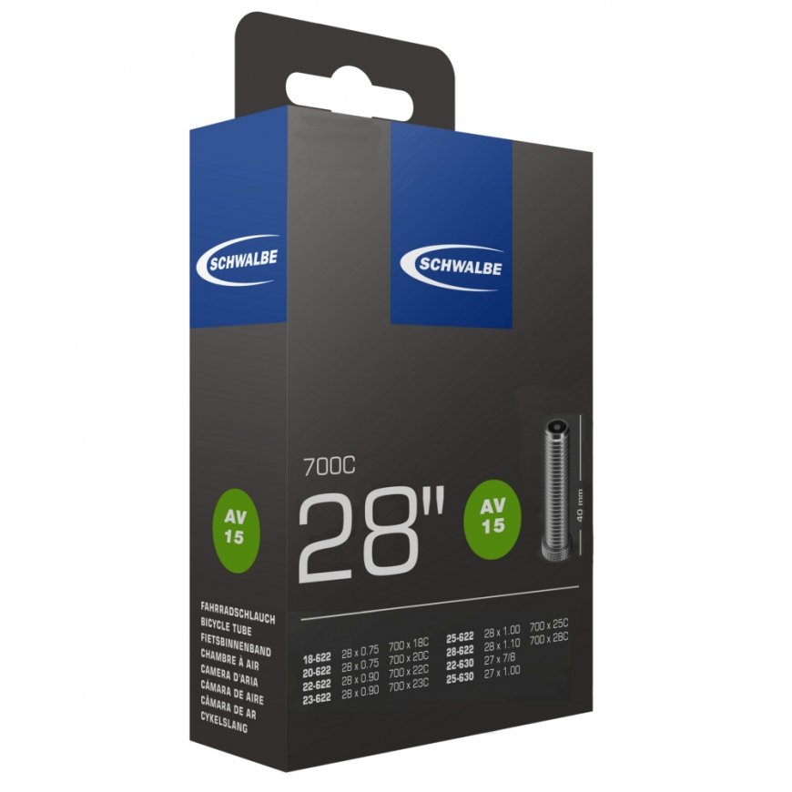 Schwalbe 10427340 velosipēda riepas kamera Schrader