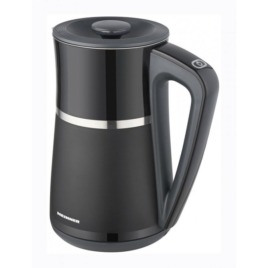 Heinner HEK-D22002WBK elektriskās tējkanna 1,7 L 2200 W Melns