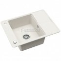 Compotexa акриловая мойка HELIKA Bella SQB102AW, цвет Silicsana: Белый | Alba 710 Compotexa акриловая мойка HELIKA Bella SQB102AW, цвет Silicsana: Белый | Alba 710