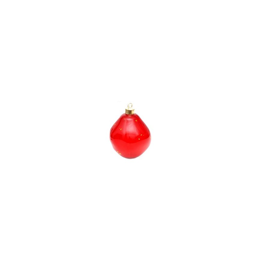 Jõuluehe Kalėdų puošmena GLASS Drop LED BABBLE 10cm RAUDONA – 2