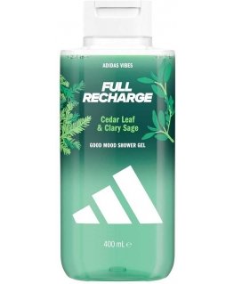 Adidas „Vibes Full Recharge“ dušo želė, 400 ml