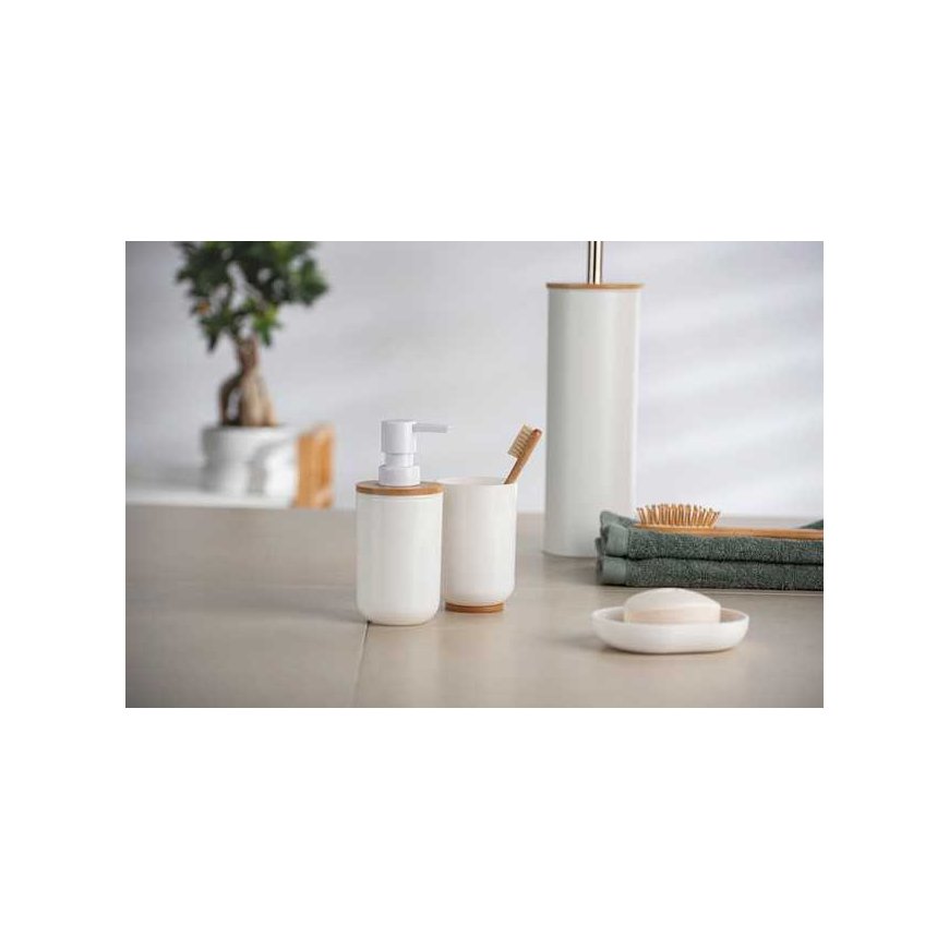 POSA bamboo and plastic soap dish, Scandinavian style bath tray - WENKO – 2