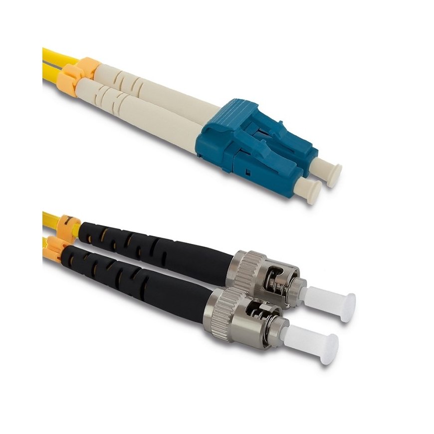 Qoltec 54068 „InfiniBand“ arba pluoštinis optinis kabelis 2 m LC ST Geltona