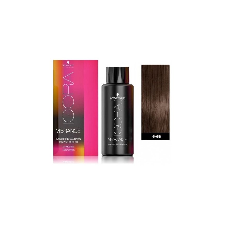 Schwarzkopf Igora Vibrance Tone On Tone matējošie plaukų dažai 60ml - 6-68