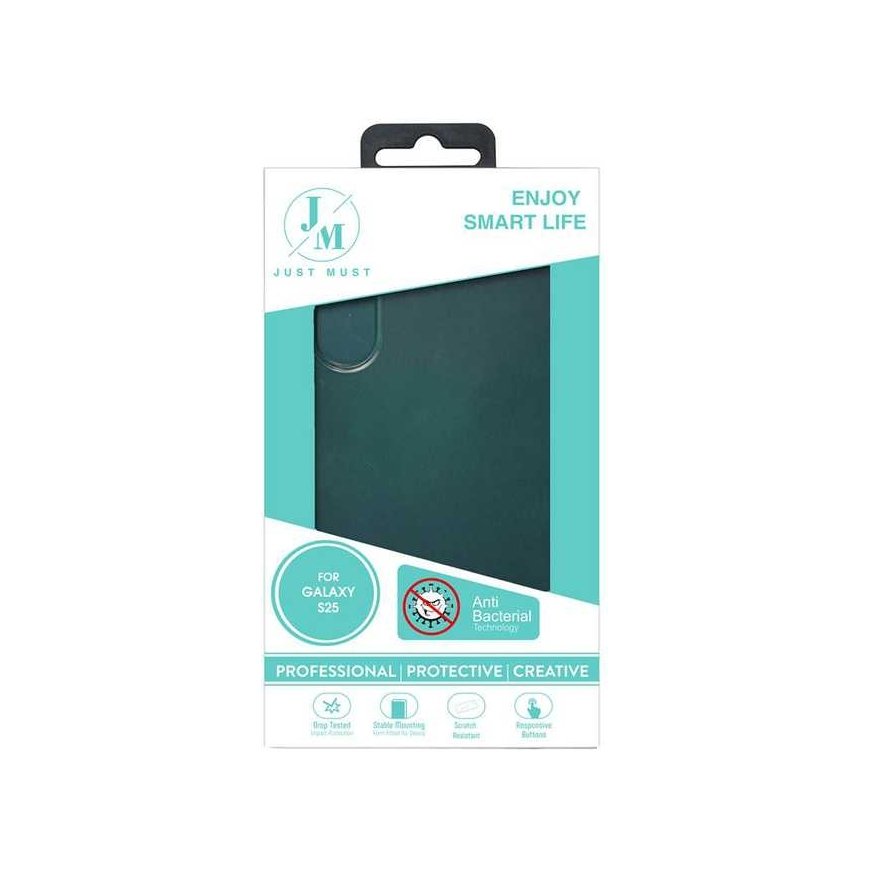 Чехол Just Must JM ANTI-BACTERIA TPU для iPhone 16e Прозрачный