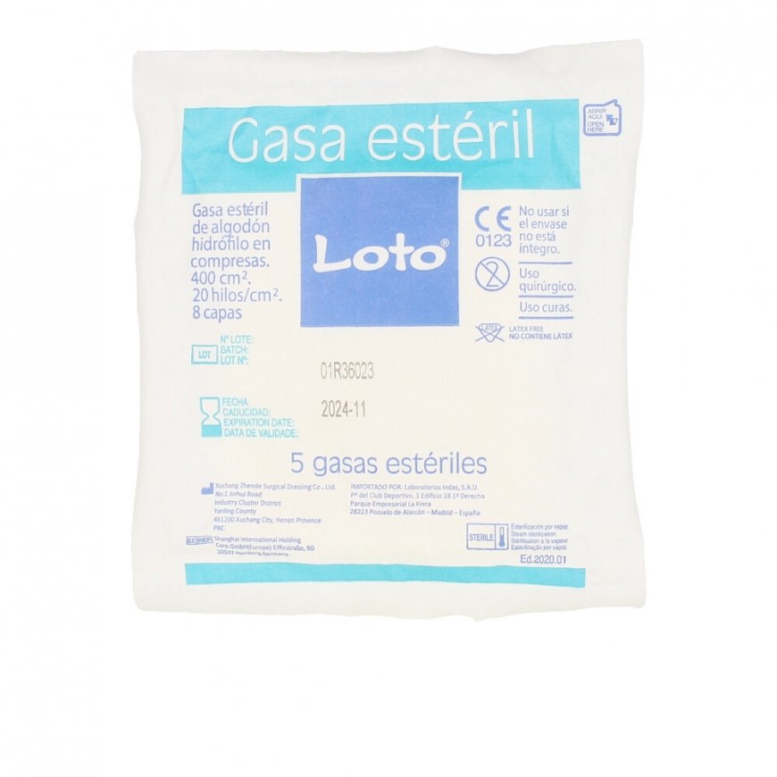 Indasec Lotus Loto mīkstā hidrofīlā marle 100% kokvilnas 90 gabali. – 2
