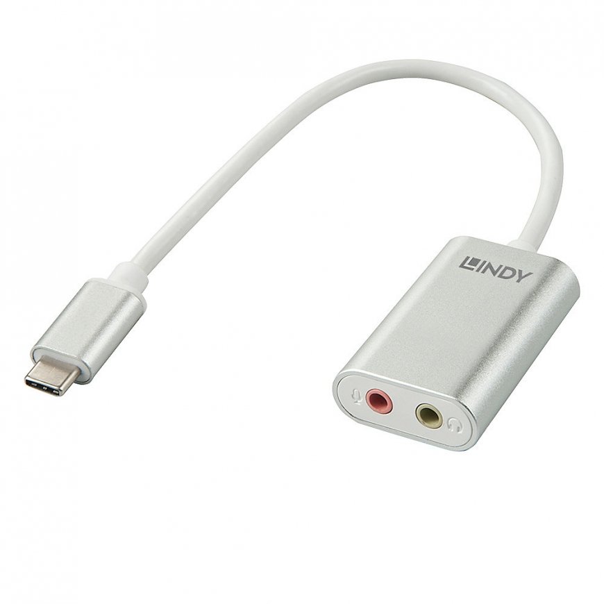 Lindy 42711 mobilo telefonu kabelis Balts USB C 3.5mm – 3