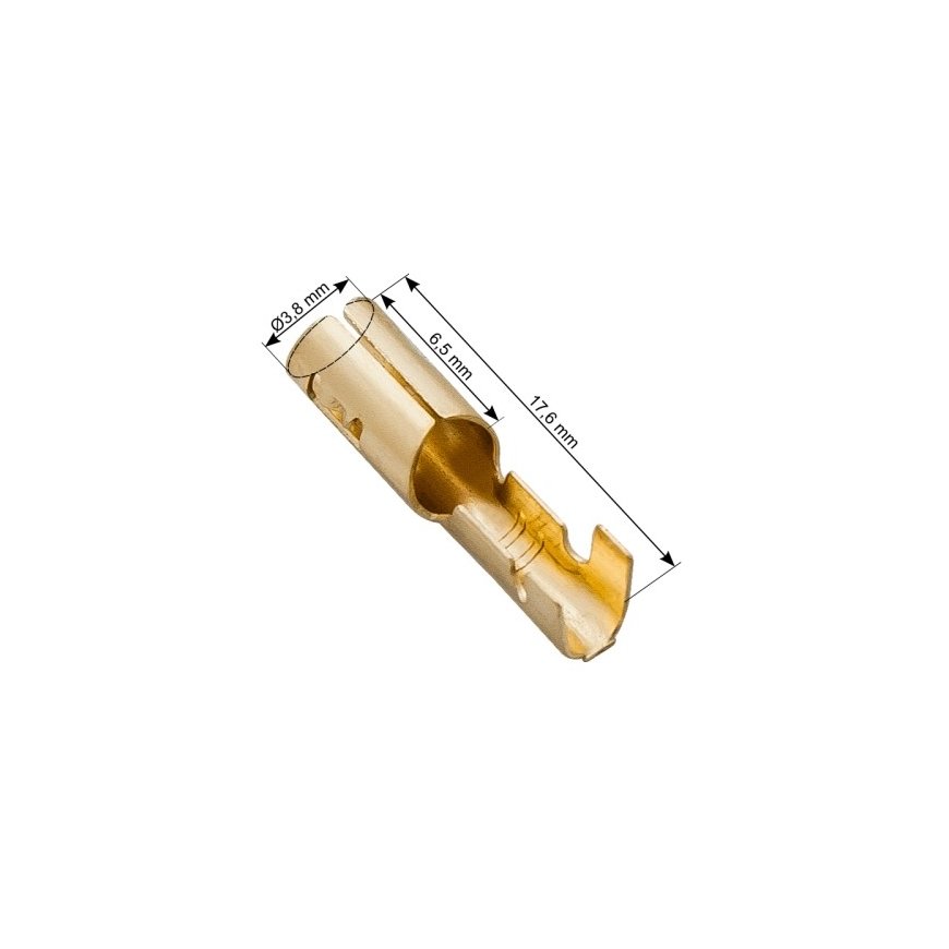 Blow Uninsulated Female Connector 3.8/17.6 – 2