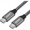 USB kabelis PremiumCord USB-A - USB-A 2 m Pelēks (ku2aa2) USB kabelis PremiumCord USB-A - USB-A 2 m Pelēks (ku2aa2)