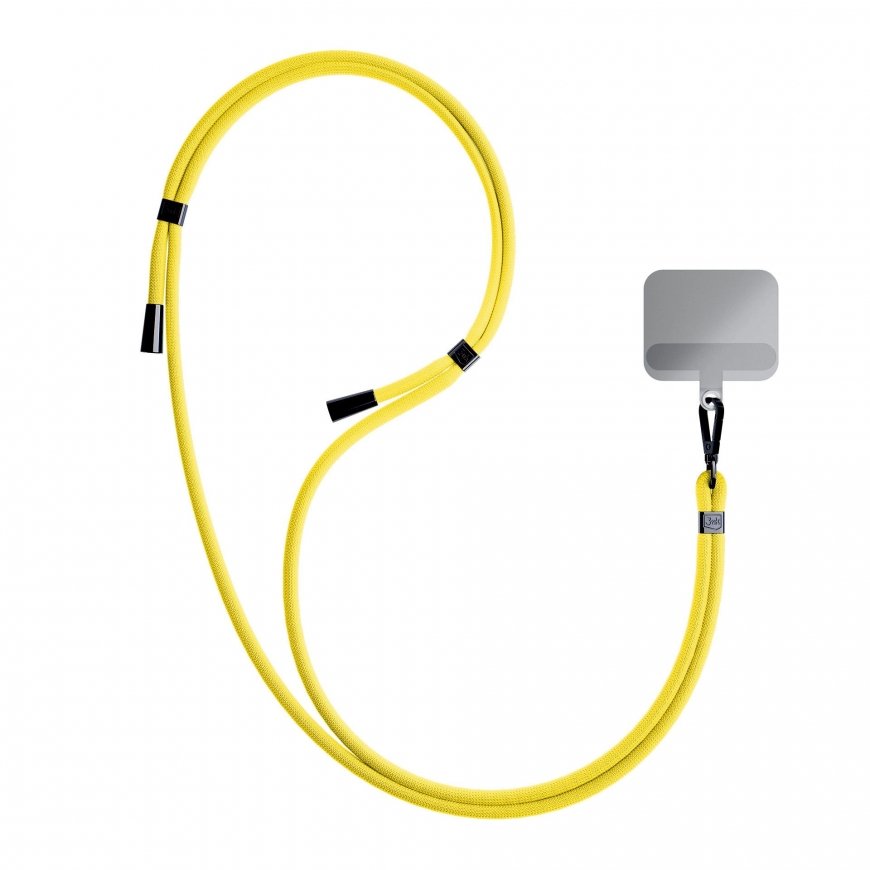 3MK EasyClip strap Mobile phone Nylon, Zinc Black, Yellow – 3