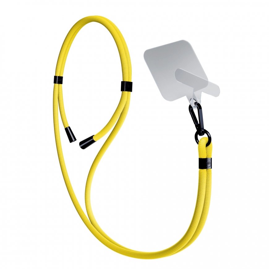 3MK EasyClip strap Mobile phone Nylon, Zinc Black, Yellow – 4