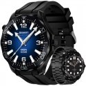 Giewont Smartwatch VELTORI VT150-1 Black Silicone Strap + Black Bracelet