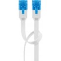 Goobay CAT 6A Flat Patch Cable U/UTP, white Goobay CAT 6A Flat Patch Cable U/UTP, white