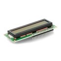 LCD экран 2x16 символов зеленый с разъемами - justPi