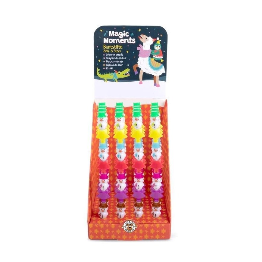 Trendhaus Magic Moments - Multicolored Pen with LED Light and Figure (1 pc., 4 designs) – 2