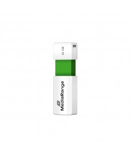 MediaRange MR973 USB флеш накопитель 32 GB USB тип-A 2.0 Зеленый, Белый