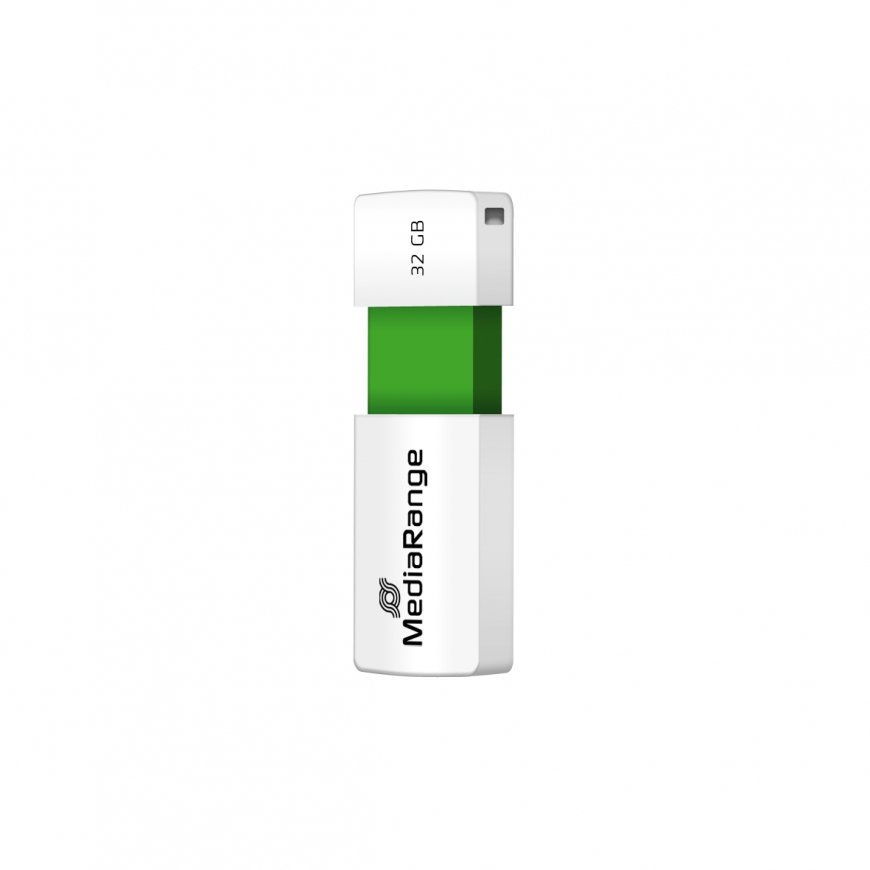 MediaRange MR973 USB-välkmälu 32 GB USB tüüp A 2.0 Roheline, Valge