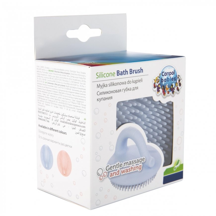 CANPOL BABIES silikonine keha harja, sinine, 9/115_blu