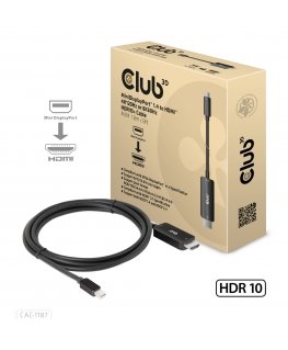 CLUB3D CAC-1187 videokaabliadapter 1,8 m Mini DisplayPort HDMI Must