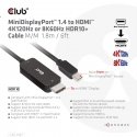 CLUB3D CAC-1187 videokaapeli-adapteri 1,8 m Mini DisplayPort HDMI musta CLUB3D CAC-1187 videokaapeli-adapteri 1,8 m Mini DisplayPort HDMI musta