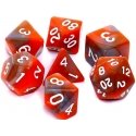 REBEL RPG noppasarja - kahden värin - oranssi ja harmaa REBEL RPG noppasarja - kahden värin - oranssi ja harmaa