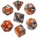 REBEL RPG Dice Set - Two Colors - Orange and Gray REBEL RPG Dice Set - Two Colors - Orange and Gray