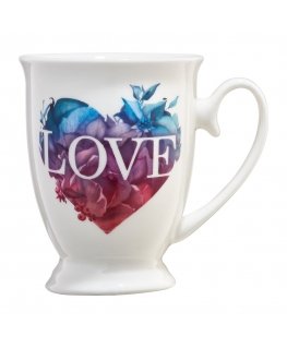 Love Letters krūze ar pamatniņu, daudzkrāsains sirsniņas, 300 ml AMBITION