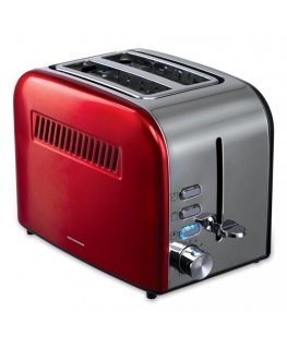 Heinner HTP-850RDIX toaster 7 2 slice(s) 850 W Red, Silver