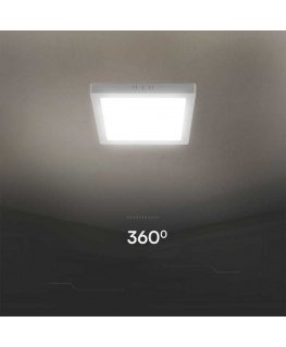 V-tac 18W LED surface panel, square, white, 4000K