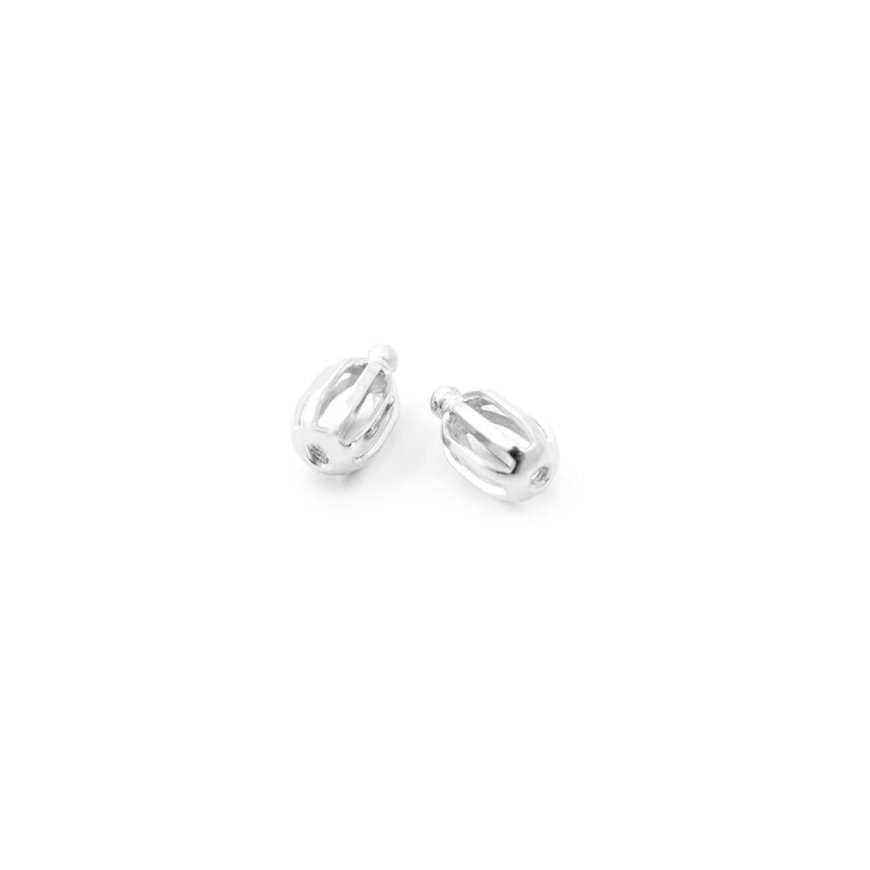 Beneto Exclusive Silver Clasp (Ball/Screw) for Beneto Earrings - 1 Pair – 2