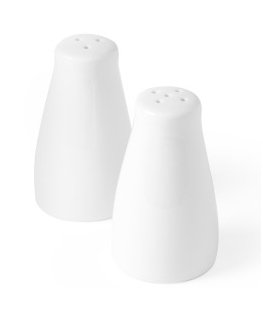 Druskas un piparus saturo plūsu komplekts baltais porcelāna - Hendi 786413